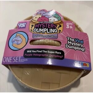 Viral Five Below Mystery Squishy Dumpling Bun~New~Purple Holographic Edition